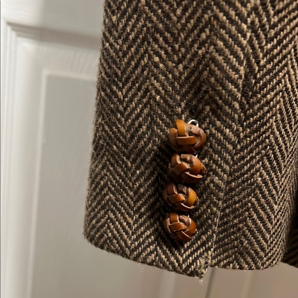 Ralph Lauren Brown Wool Blazer Classic Notched Lapel - Picture 5 of 9